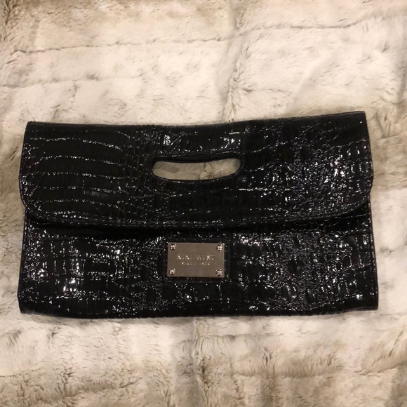 Nine west clutch crocodile black - Picture 1 of 3